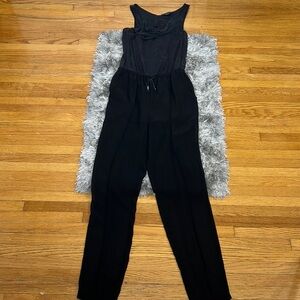 Armani Exchange Sheer Black Jumpsuit
